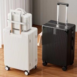 Nouvelle valise rétro femme roue universelle tige cas hommes et femmes boîte de combinaison durable cas de voyage grande capacité marée