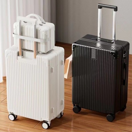 Nouvelle valise rétro femme roue universelle tige cas hommes et femmes boîte de combinaison durable cas de voyage grande capacité marée