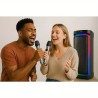 Machine à Karaoké Double Micros avec 2 Subwoofers de 6,5" - Basses Puissantes, Effet Écho, Éclairage RGB pour Maison/Fêtes/Événements - Compatible Smartphones/Tablettes/Ordinateurs Portables - Connexion Plug-and-Play, Système Sonore Fiable, Design Élégant, Haut-parleur Renforcé en Basse, Idéal pour les Amateurs de Musique