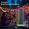 Machine à Karaoké Double Micros avec 2 Subwoofers de 6,5" - Basses Puissantes, Effet Écho, Éclairage RGB pour Maison/Fêtes/Événements - Compatible Smartphones/Tablettes/Ordinateurs Portables - Connexion Plug-and-Play, Système Sonore Fiable, Design Élégant, Haut-parleur Renforcé en Basse, Idéal pour les Amateurs de Musique